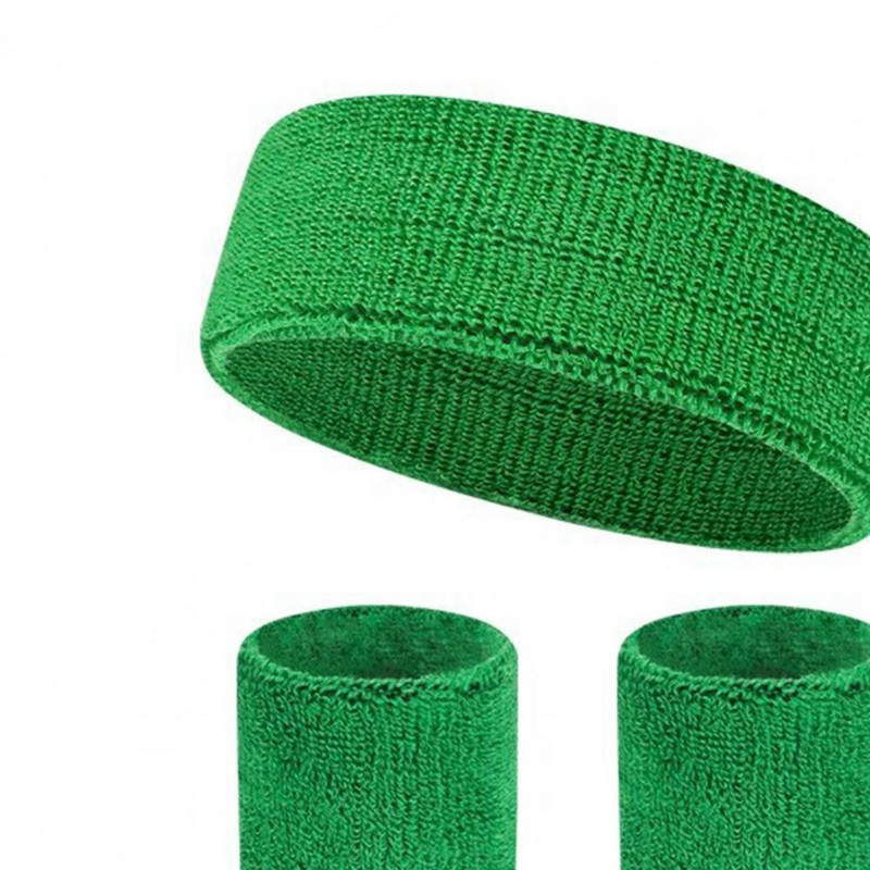 1 komplekti treeningpeapael randmekaitsega Pehme niiskust imav hingav veniv spordi higipael randmekaitse komplekt