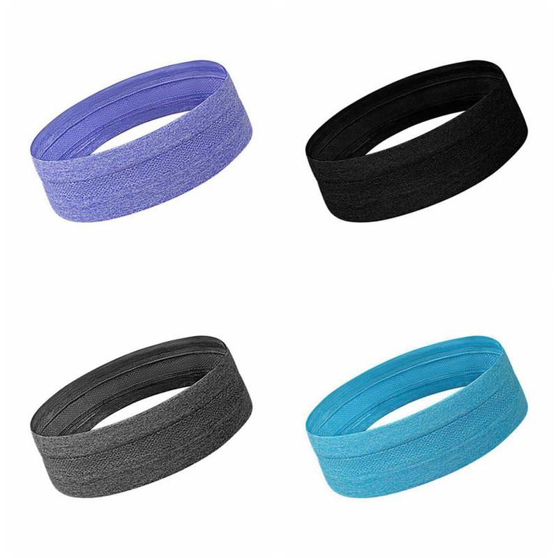 Jogas matu lentes Galvas sviedru lente Pārnēsājama matu ietīšanas lente treniņam matu ietīšana poliestera elastīga galvas josta unisex