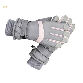 Χειμερινά γάντια σκι για άντρες γυναίκες, γάντια για σκι με οθόνη αφής αδιάβροχα 714F