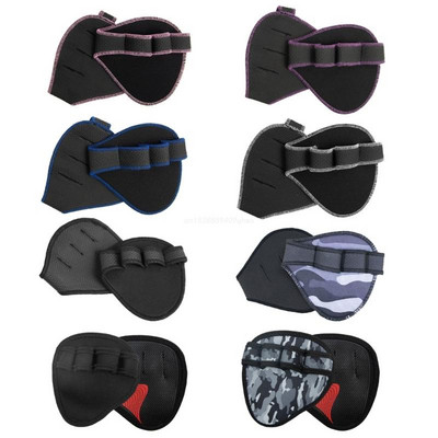 Pull Up Grips Pads με 4 Finger Loop Lifting Sweat Proof Pads για Calisthenics και Powerlifting Glove Workout for Gym Dropship