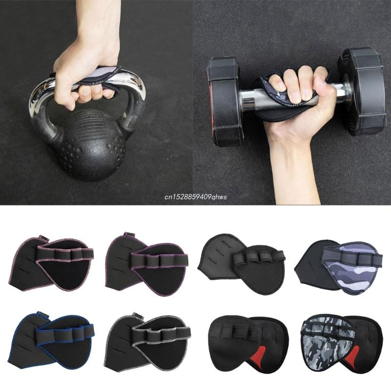 Pull Up Grips Pads με 4 Finger Loop Lifting Sweat Proof Pads για Calisthenics και Powerlifting Glove Workout for Gym Dropship