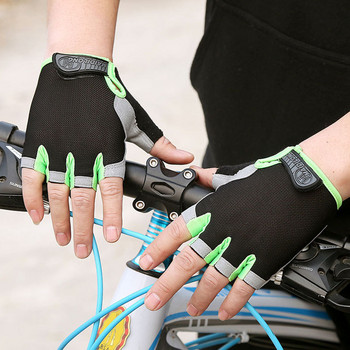Καλοκαιρινά γάντια γυμναστικής ανδρών/γυναικών γυμναστικής άρση βαρών ποδηλασία γιόγκα bodybuilding προπόνηση λεπτά αναπνεύσιμα αντιολισθητικά γάντια μισού δακτύλου