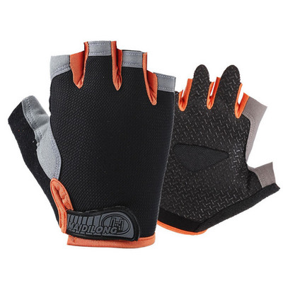 Καλοκαιρινά γάντια γυμναστικής ανδρών/γυναικών γυμναστικής άρση βαρών ποδηλασία γιόγκα bodybuilding προπόνηση λεπτά αναπνεύσιμα αντιολισθητικά γάντια μισού δακτύλου