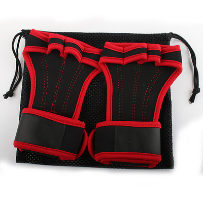 Paksud libisemiskindlad raskuste tõstmise kindad, jõusaali käepidemed, hantlid, kettkell, kangi käepidemed, fitness-plami kaitse, 1 paar