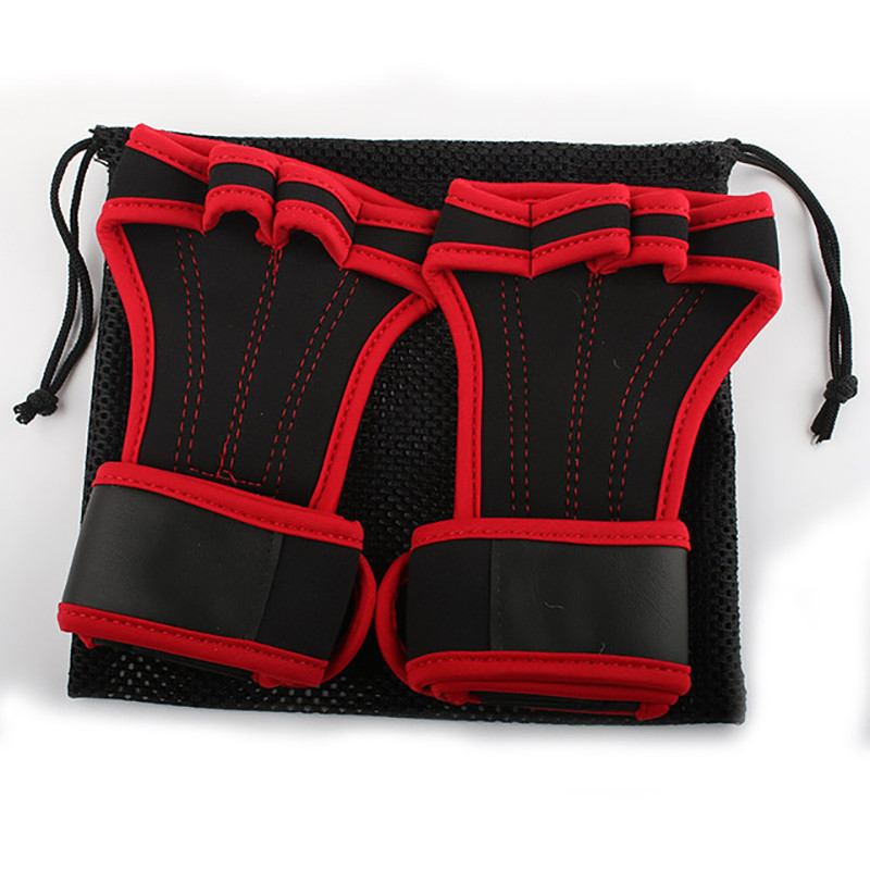 Paksud libisemiskindlad raskuste tõstmise kindad, jõusaali käepidemed, hantlid, kettkell, kangi käepidemed, fitness-plami kaitse, 1 paar