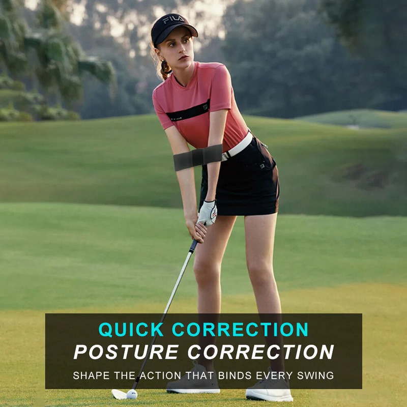 Kehaasendi korrigeerija elastne golfikiigu treenija käerihma rihma liigutuste joondamise treeningabi, juhend harjutamiseks