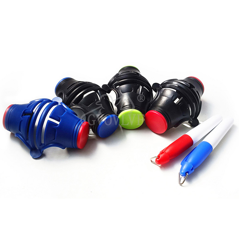 Νέοι μαρκαδόροι για μπάλα του γκολφ Κιτ εργαλείων ευθυγράμμισης σχεδίασης με επένδυση 360 μοιρών και 180 μοιρών για παίκτες γκολφ