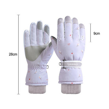 Ветроустойчиви зимни топли ръкавици Мъжки ски ръкавици Ръкавици за сноуборд Каране на мотоциклет Зимни ръкавици за сняг със сензорен екран