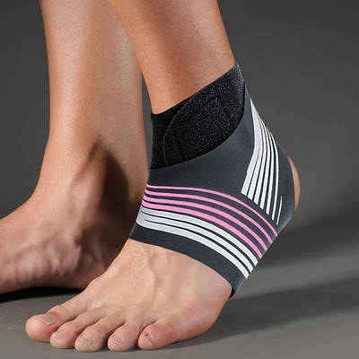 1 PC Αθλητικός προστατευτικός εξοπλισμός Υποστήριξη Αστραγάλου Μπάσκετ Επίδεσμος Αστραγάλου Μπάκετ Νάιλον Υποστήριξη συμπίεσης αστραγάλου