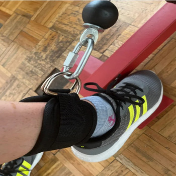 Καλώδιο ιμάντες αστραγάλου Διπλοί δακτύλιοι με μανσέτες αστραγάλου για γυμναστική προπόνηση γλουτών πόδια Προπόνηση δύναμης Νάρθηκας υποστήριξη Αθλητισμός ασφαλείας Απαγωγείς