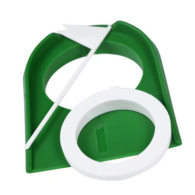 1 τεμάχιο δίσκος τοποθέτησης γκολφ, συσκευή πρακτικής τοποθέτησης και κοπής, αποσπώμενη συσκευή εξάσκησης εσωτερικού και εξωτερικού χώρου, κύπελλο πράσινης τρύπας