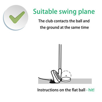 Γκολφ Flat Ball Swing Practice Μπάλες γκολφ Φορητές Επίπεδες Μπάλες Γκολφ Ελαφριές μπάλες προπόνησης γκολφ για πρακτική σε εσωτερικούς εξωτερικούς χώρους