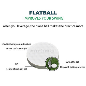 Γκολφ Flat Ball Swing Practice Μπάλες γκολφ Φορητές Επίπεδες Μπάλες Γκολφ Ελαφριές μπάλες προπόνησης γκολφ για πρακτική σε εσωτερικούς εξωτερικούς χώρους