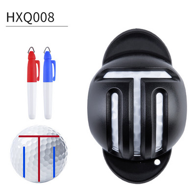 PGM 1 τμχ Γκολφ Line Line Σχέδιο Σήμανση Ευθυγράμμιση Εργαλείο τοποθέτησης Αποστολή 2 τεμαχίων Μαρκαδόρο μπάλα γκολφ Μαρκαδόροι Γκολφ Scribe Αξεσουάρ