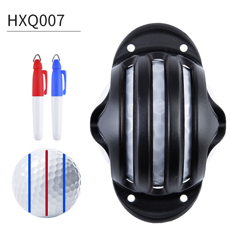 PGM 1 τμχ Γκολφ Line Line Σχέδιο Σήμανση Ευθυγράμμιση Εργαλείο τοποθέτησης Αποστολή 2 τεμαχίων Μαρκαδόρο μπάλα γκολφ Μαρκαδόροι Γκολφ Scribe Αξεσουάρ