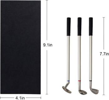 Σετ στυλό γκολφ Μίνι επιτραπέζιο στυλό γκολφ Δώρο Περιλαμβάνει Golf Putter 3 μπάλες στυλό Flag επιτραπέζια παιχνίδια δημιουργικής γραφής