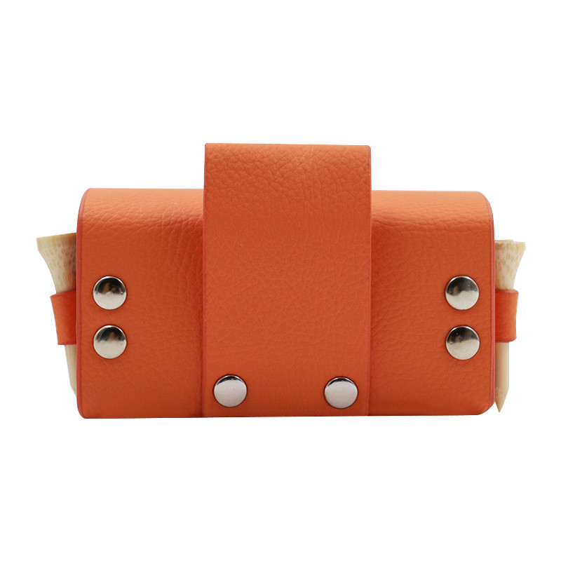 Golfa maisiņu somas Ceļojumu futrālis Golfa bumbiņu soma Pārnēsājama jostasvietas glabāšanas soma PU ādas 2 gab golfa bumbiņu turēšanai un 4 golfa tēju soma