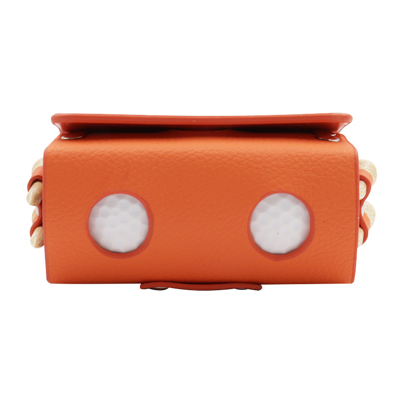 Golfa maisiņu somas Ceļojumu futrālis Golfa bumbiņu soma Pārnēsājama jostasvietas glabāšanas soma PU ādas 2 gab golfa bumbiņu turēšanai un 4 golfa tēju soma