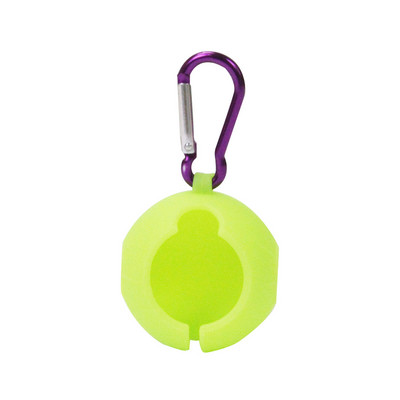 1 tk kaasaskantav golfipalli kaitsva hoidiku kate golfipalli silikoonist topeltkorpuse kate Golfi treeningu sporditarvikud 6 värvi