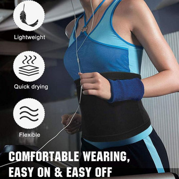 Тример за талия Унисекс Belly Wrap Workout Спортна лента за изпотяване Корем Тренажор Колан за отслабване за отслабване Body Shaper Tummy Control Slimming Belt