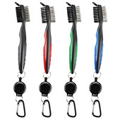 1 kom. Četka za golf Čistač žljebova Dvostrani konopac s najlonskim čekinjama Praktična četka za čišćenje glave za golf Sferično sredstvo za čišćenje palice za golf