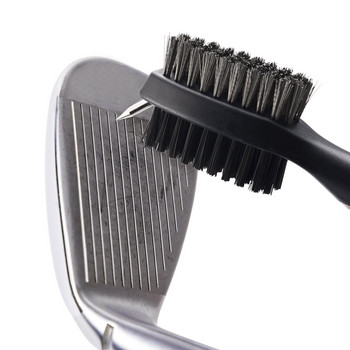 1 pc Golf Brush Groove Cleaner Διπλής Όψης Nylon Bristle Cord Πρακτική βούρτσα καθαρισμού κεφαλής γκολφ Spherical Golf Club Cleaner