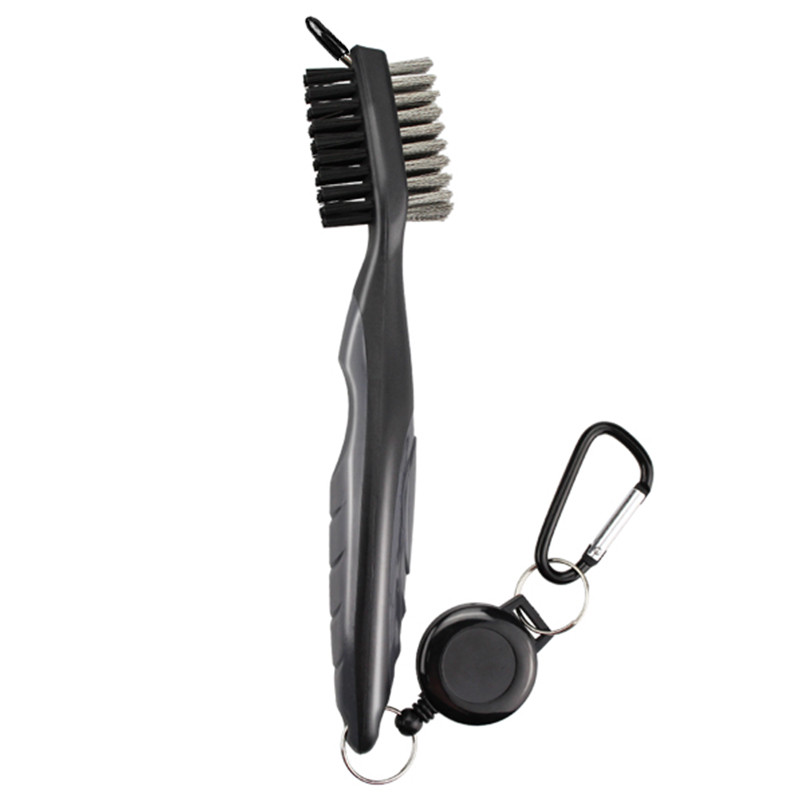 1 kom. Četka za golf Čistač žljebova Dvostrani konopac s najlonskim čekinjama Praktična četka za čišćenje glave za golf Sferično sredstvo za čišćenje palice za golf