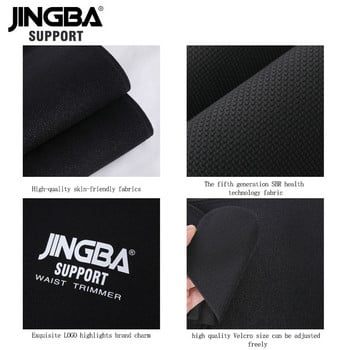 JINGBA SUPPORT Неопренов спортен колан за талия Поддържащ Body Shaper Waist Trainer Loss Fitness Sweat Belt Slimming Strap Waist Trimmer