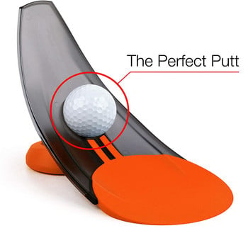 1Pcs Pressure Putting Golf Trainer Aid Голф симулатор Офис Домашен Putting Mat Килим Golf Practice Putter Aim Golf Аксесоари