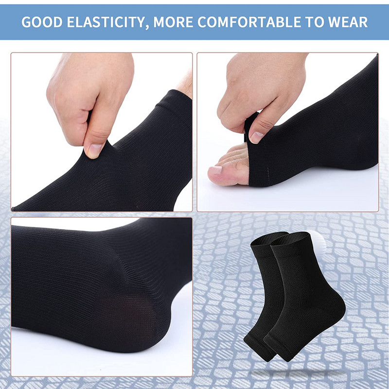 1Neuropatijos kojinės moterims, vyrams, skirtos sąnarių skausmui malšinti, kulkšnies rankovė su dešine kompresija, pėdų fascito kojinės