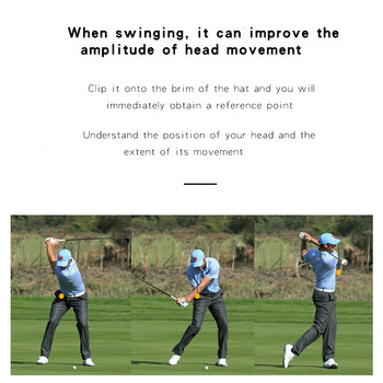 Обучение за въртене на баланс на главата за голф Помощно средство за тренировка на стабилна глава за голф Корекция на позата на главата Аксесоар за тренировка по голф