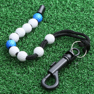 Kasulik nailonist punutisest golfi löökide loendur plastist golfipallide helmestega putt-loendurispordi löögiarvete loendur golfi treenimise abivahendid