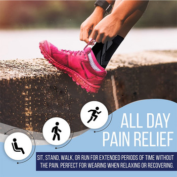 Μανίκια στήριξης συμπίεσης αστραγάλου ελαστικά αναπνεύσιμα για άνδρες Γυναίκες αποκατάσταση τραυματισμών πόνος στις αρθρώσεις Αθλητικά ποδιών Κάλτσες μπάσκετ