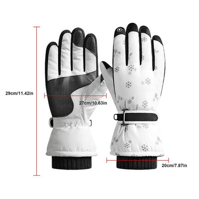 Mehed Naiste Suusakindad Talvised Soojad Tuulekindlad Veekindlad Puuteekraaniga Fliis Libisemiskindlad Lumelaud Mootorsaani Rattasõidu Suusakindad