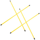 4 τμχ Golf Direction Stick Alignment Sticks Golfing Practice Fiber Tools Suite Composite