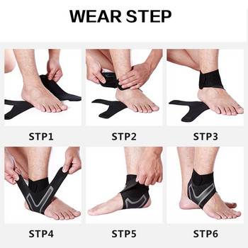 GOBYGO Sport Ankle Support Elastic High Protect Sports Ankle Equipment Безопасност Бягане Баскетбол Подпора за глезена