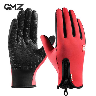 Γάντια χειμερινής ποδηλασίας Ποδήλατο Ζεστή οθόνη αφής Full Finger Glove Αδιάβροχο υπαίθριο ποδήλατο για σκι Μοτοσικλέτα