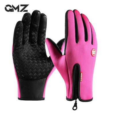 Γάντια χειμερινής ποδηλασίας Ποδήλατο Ζεστή οθόνη αφής Full Finger Glove Αδιάβροχο υπαίθριο ποδήλατο για σκι Μοτοσικλέτα