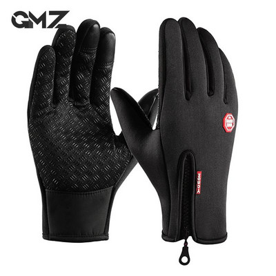 Γάντια χειμερινής ποδηλασίας Ποδήλατο Ζεστή οθόνη αφής Full Finger Glove Αδιάβροχο υπαίθριο ποδήλατο για σκι Μοτοσικλέτα