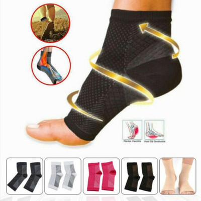 Foot Angel Anti Fatigue Compression Pēdas piedurknes potītes atbalsta skriešanas cikls basketbola sporta zeķes āra potītes stiprinājuma zeķes