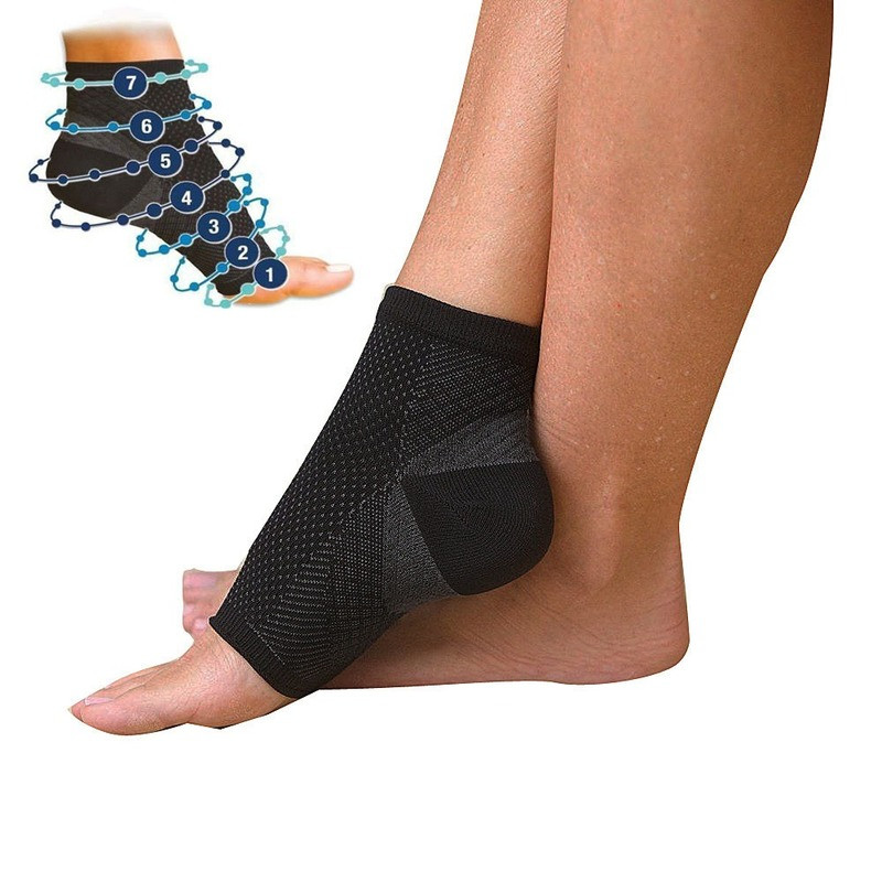 Foot Angel Anti Fatigue Compression Jala varrukas pahkluu toetamine Jooksutsükkel korvpall Spordisokid Välistingimustes pahkluu traksidega sokid