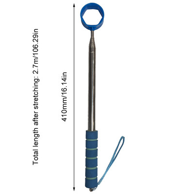 8,86 Golf Ball Retriever Alati za podizanje golfske loptice Teleskopski hvatač Pomagala za vježbanje golfa Scoop Picker s automatskim zaključavanjem Golfska loptica