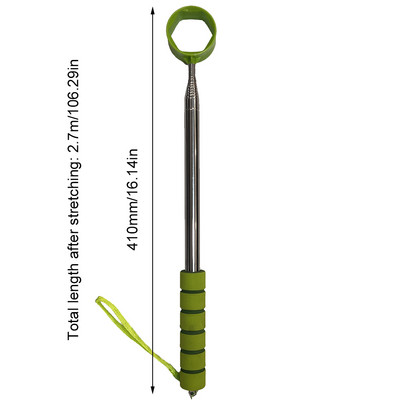 8,86 Golf Ball Retriever Alati za podizanje golfske loptice Teleskopski hvatač Pomagala za vježbanje golfa Scoop Picker s automatskim zaključavanjem Golfska loptica