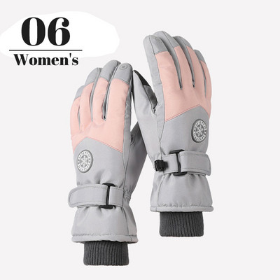 Meeste/naiste talvised lumelauasuusakindad libisemiskindla puutetundliku ekraaniga veekindla mootorrattaga jalgrattasõidu fliisist soojad lumekindad Dropshipping