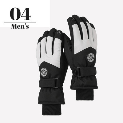 Meeste/naiste talvised lumelauasuusakindad libisemiskindla puutetundliku ekraaniga veekindla mootorrattaga jalgrattasõidu fliisist soojad lumekindad Dropshipping