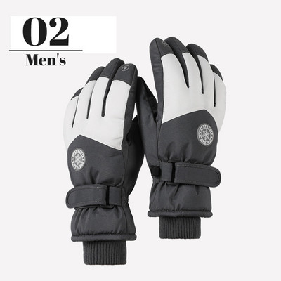 Meeste/naiste talvised lumelauasuusakindad libisemiskindla puutetundliku ekraaniga veekindla mootorrattaga jalgrattasõidu fliisist soojad lumekindad Dropshipping