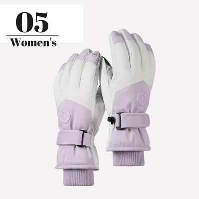 Meeste/naiste talvised lumelauasuusakindad libisemiskindla puutetundliku ekraaniga veekindla mootorrattaga jalgrattasõidu fliisist soojad lumekindad Dropshipping