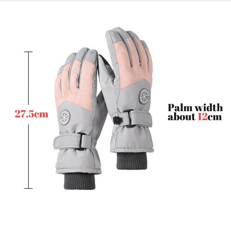 Meeste/naiste talvised lumelauasuusakindad libisemiskindla puutetundliku ekraaniga veekindla mootorrattaga jalgrattasõidu fliisist soojad lumekindad Dropshipping