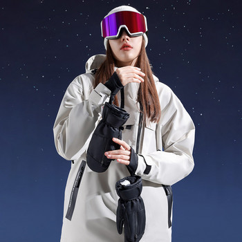 YOUZI SK32 Ски ръкавици Водоустойчиви ски ръкавици PU/найлонови със сензорен екран Снежни ръкавици за зима Сноуборд Моторни шейни Мъже 1 чифт