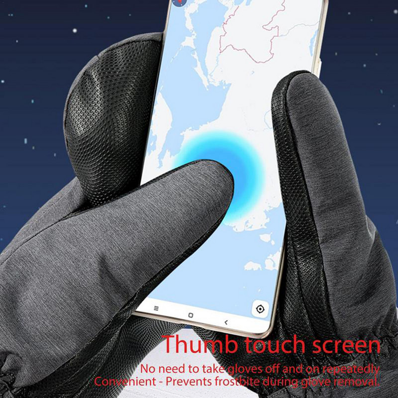 YOUZI SK32 Γάντια Σκι Αδιάβροχα Γάντια Σκι PU/Nylon Touchscreen Snow Gloves For Winter Snowboard Snowmobile Men 1 Pair